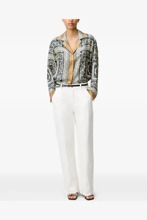 Claudie Pierlot Camisa de seda estampada
