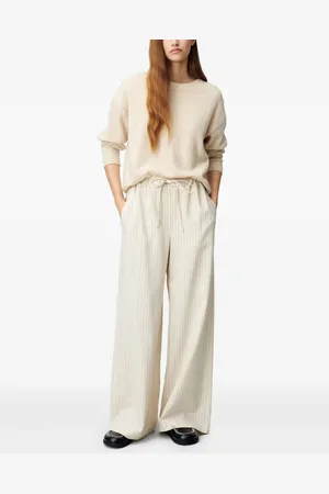 Claudie Pierlot Pantalones anchos con motivo de rayas