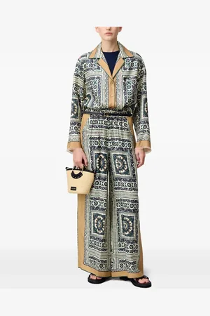 Claudie Pierlot Pantalones anchos estampados