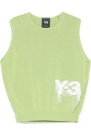 Y-3 Chaleco con logo en jacquard