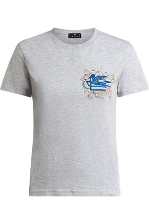 Etro Playera con bordado Pegaso