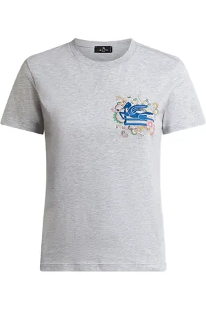 Etro Playera con bordado Pegaso