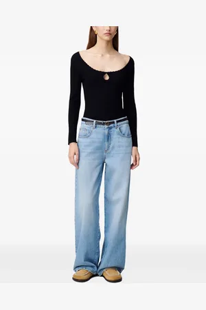 Claudie Pierlot Top de tejido fino manga larga
