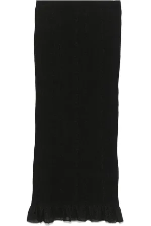 Simone Rocha Falda midi con diseño plisado