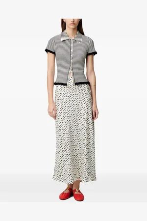 Claudie Pierlot Playera tipo polo a rayas