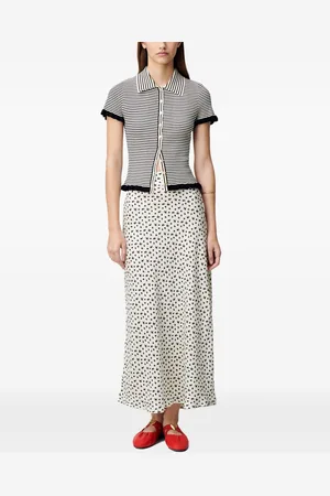 Claudie Pierlot Playera tipo polo a rayas