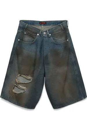 LU’U DAN Shorts de mezclilla Kriss Kross