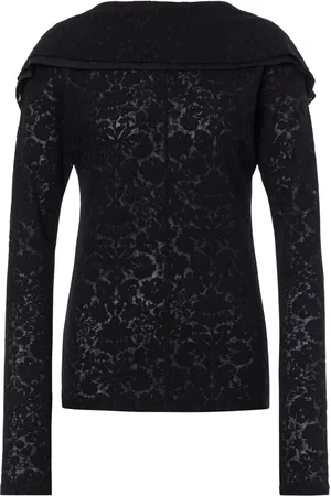 Serafini Blusa con detalles de encaje
