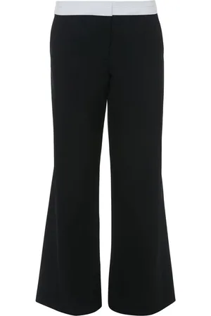 Victoria Beckham Pantalones palazzo con pretina expuesta