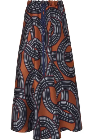 La DoubleJ Falda midi con motivo en jacquard