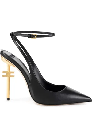 Elisabetta Franchi Zapatillas con tira trasera y tacón de 105mm