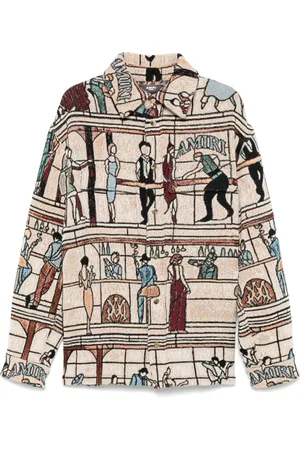 AMIRI Sobrecamisa de tejido tapiz