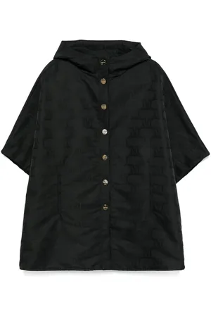 Max Mara Capa con logo en jacquard