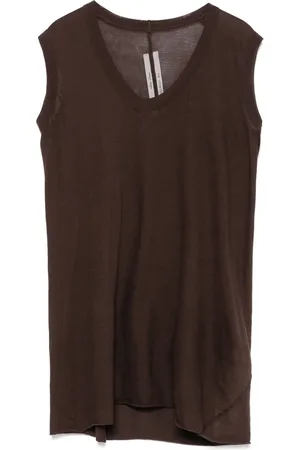 Rick Owens Playera con cuello en V