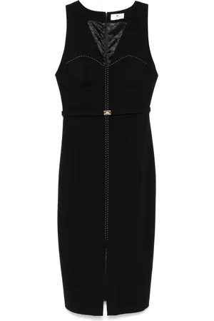 Elisabetta Franchi Vestido estilo bustier con costuras en contraste