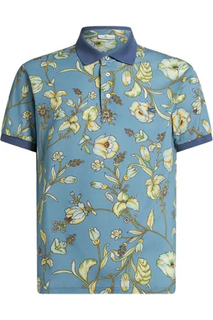 Etro Playera tipo polo con estampado floral