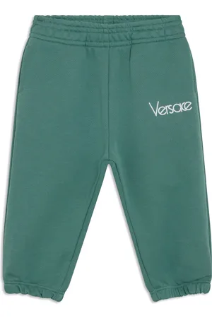 VERSACE Pants con logo bordado