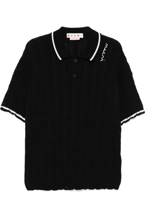 Marni Playera tipo polo en tejido de ochos