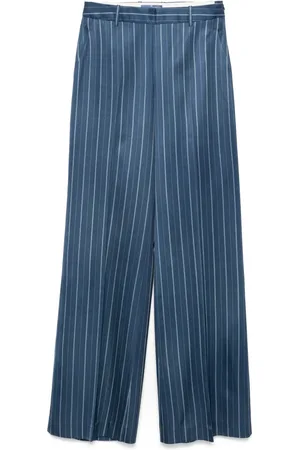 ERMANNO SCERVINO Pantalones palazzo con estampado de rayas diplomáticas