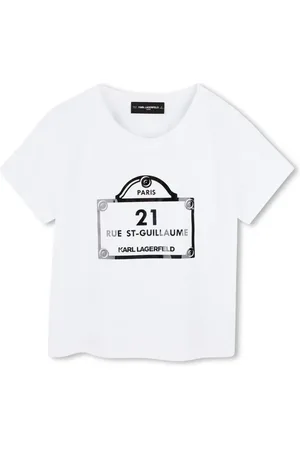 Karl Lagerfeld Playera con logo estampado