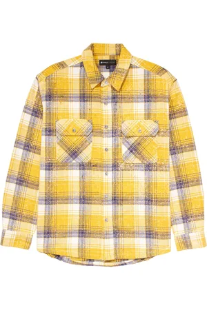 Purple Brand Camisa con salpicaduras de pintura estampadas