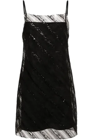 Viktor & Rolf Slip dress de tul con detalle de glitter