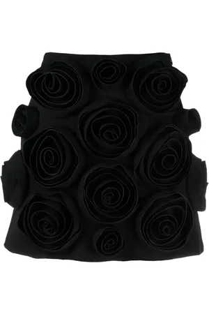 Viktor & Rolf Falda corta con apliques florales