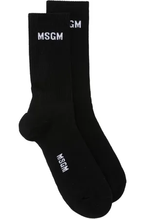 Msgm Calcetines con logo en jacquard