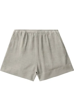 Ganni Shorts elásticos con efecto melange