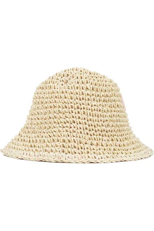 GCDS Gorro de pescador con diseño entretejido