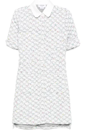 Thom Browne Vestido largo con bolsillo de parche