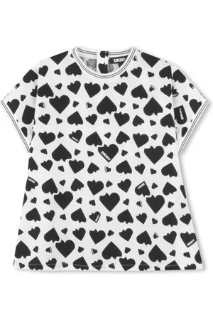 DKNY Playera con corazón estampado