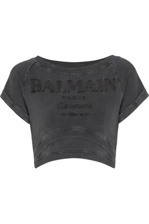 Balmain Playera corto con bordado Couture