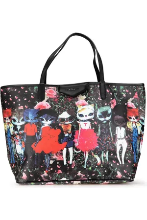 Givenchy Tote Coated Canvas Cat Print Antigona 2000-2024
