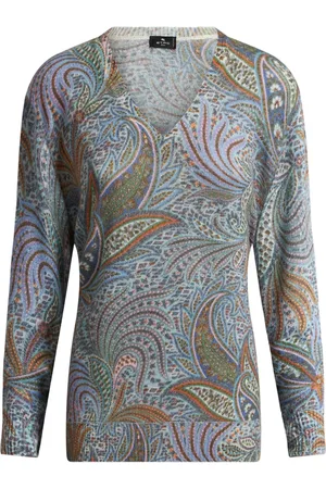 Etro Suéter con follaje estampado