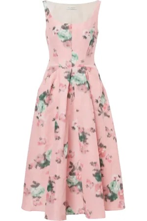 Serafini Vestido midi con estampado floral