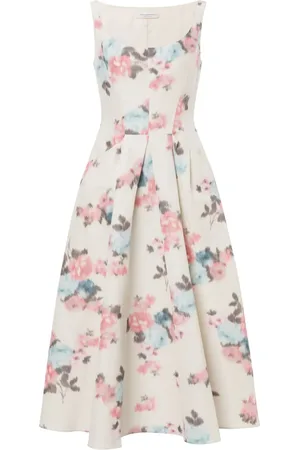 Serafini Vestido midi con estampado floral