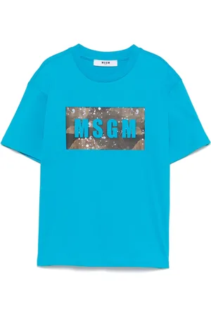 Msgm Playera con logo estampado