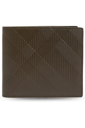 Burberry Tarjetero plegable con motivo de cuadros