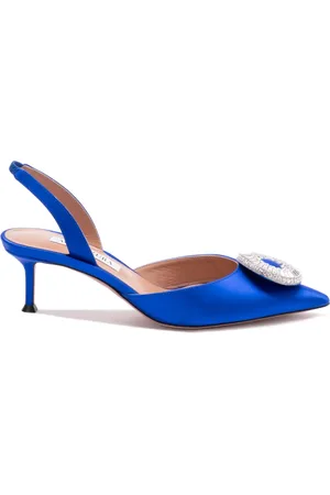 Aquazzura Zapatillas Crystal Hoop Sling de 50mm