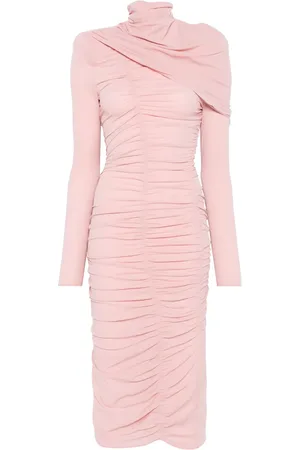 MAGDA BUTRYM Vestido midi con cuello tortuga