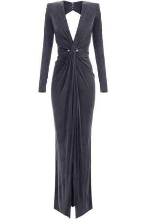 Elisabetta Franchi Vestido drapeado con detalle de nudo