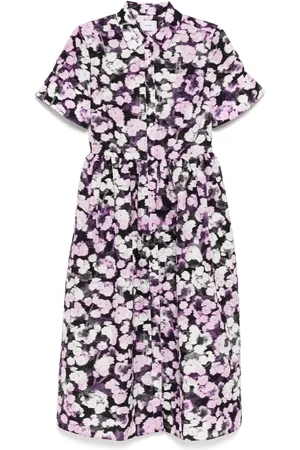 Erdem Vestido con estampado gráfico