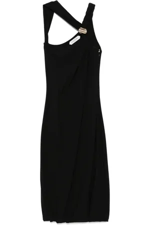 Lanvin Vestido midi con diseño trenzado