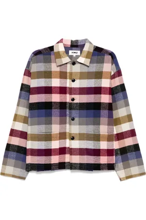 YMC Camisa con cuadros estampados