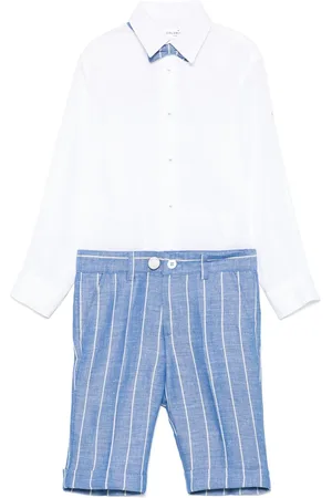 COLORICHIARI Set de shorts con motivo de rayas