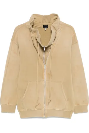 R13 Hoodie con cintura paper bag