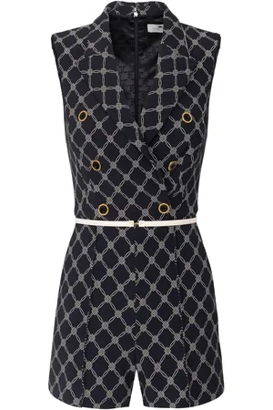 Elisabetta Franchi Jumpsuit con motivo de rombos