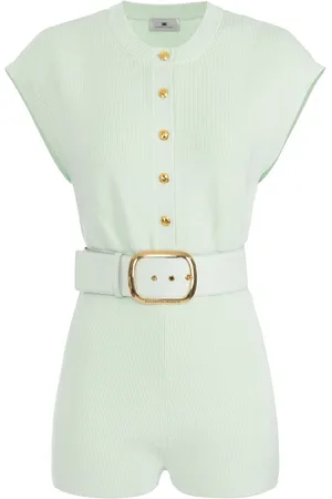 Elisabetta Franchi Jumpsuit corto con cinturón