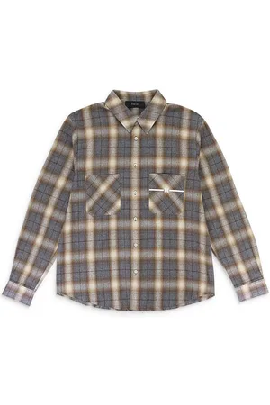 AMIRI Camisa con motivo de cuadros